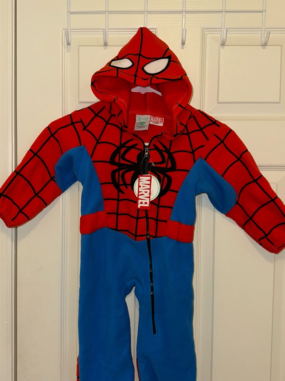 Marvel Spider-Man Hooded Kids Costume - Red, Blue